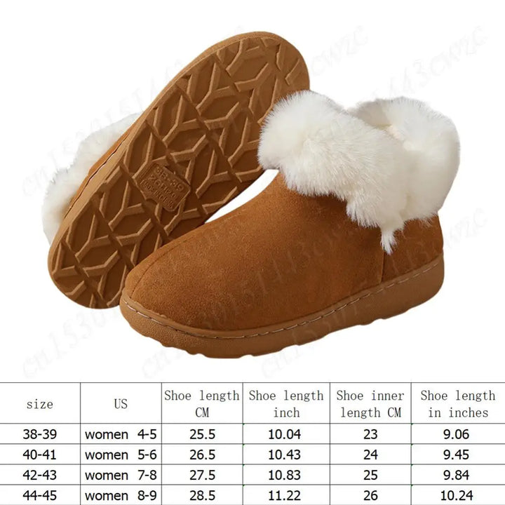 2024 New Women Snow Boots Casual Plush Warm Classic Thickened Cotton Shoes Classic Winter Thick-soled Women's Ankle Boots - Vogue Vista UK
