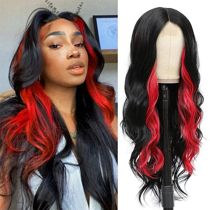 Synthetic 70cm European and American Style Women Long Curly Hair Large Waves Synthetic Wig Full Head Cover Headwear - Vogue Vista UK