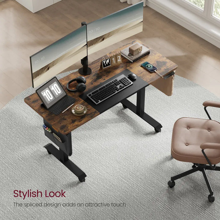 VASAGLE Height Adjustable Electric Standing Desk, Continuous Adjustment - Vogue Vista UK