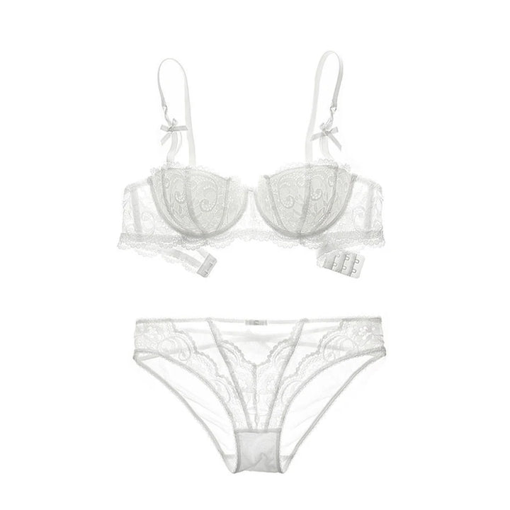 Women's French Style Lace Sexy Lingerie Set Ladies Sexy Bra Set Half Cup Push Up Bra Breathable Bra And Panties Sets Women Bra - Vogue Vista UK
