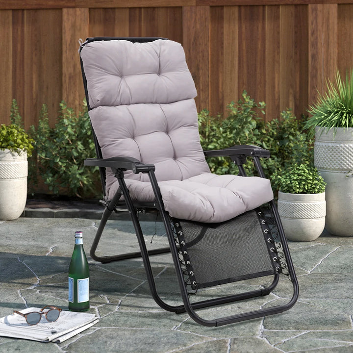 【Breeins】Folding Chair Cushion Folding Thick Garden Sun Lounge Seat Cushion Sofa Tatami Mat No Chair Long Cushion Mat - Vogue Vista UK