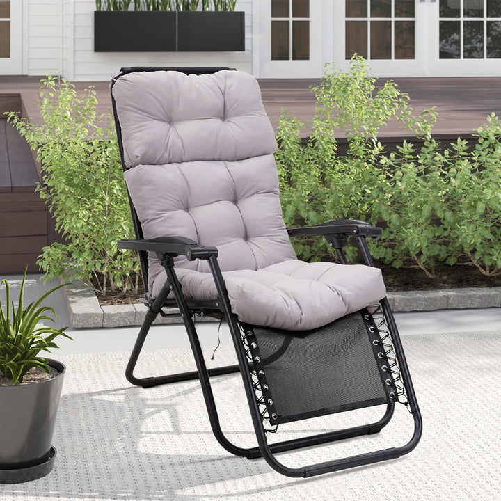 【Breeins】Folding Chair Cushion Folding Thick Garden Sun Lounge Seat Cushion Sofa Tatami Mat No Chair Long Cushion Mat - Vogue Vista UK