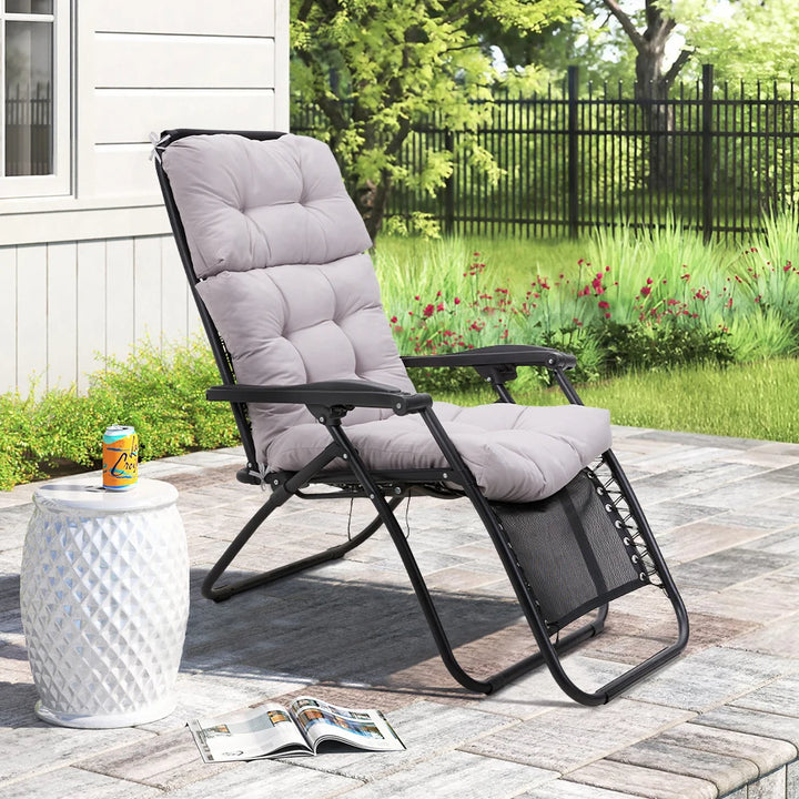 【Breeins】Folding Chair Cushion Folding Thick Garden Sun Lounge Seat Cushion Sofa Tatami Mat No Chair Long Cushion Mat - Vogue Vista UK