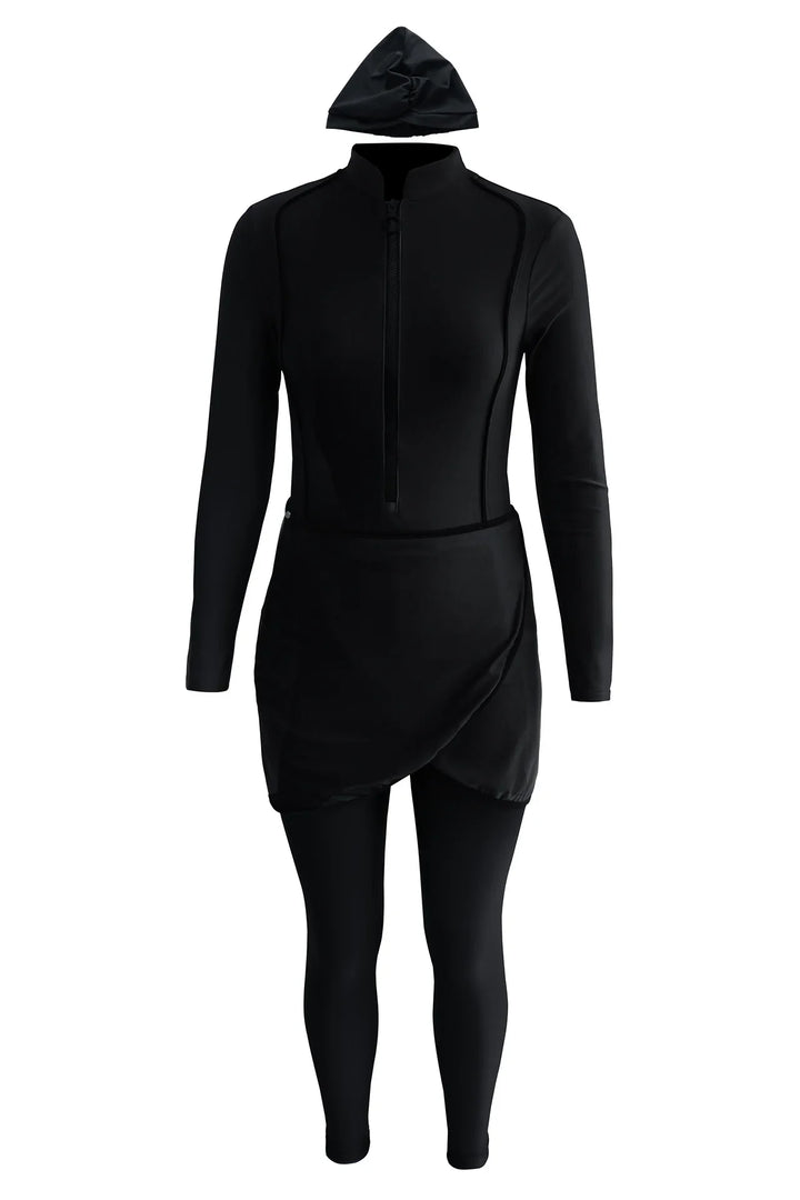 Abaya Summer Muslim Swimwear Hijab Women Musulman 4pcs Swimsuit Muslim Swimming Suit Modest Swimwear 4 Pieces Sets Islamic 2025 - Vogue Vista UK
