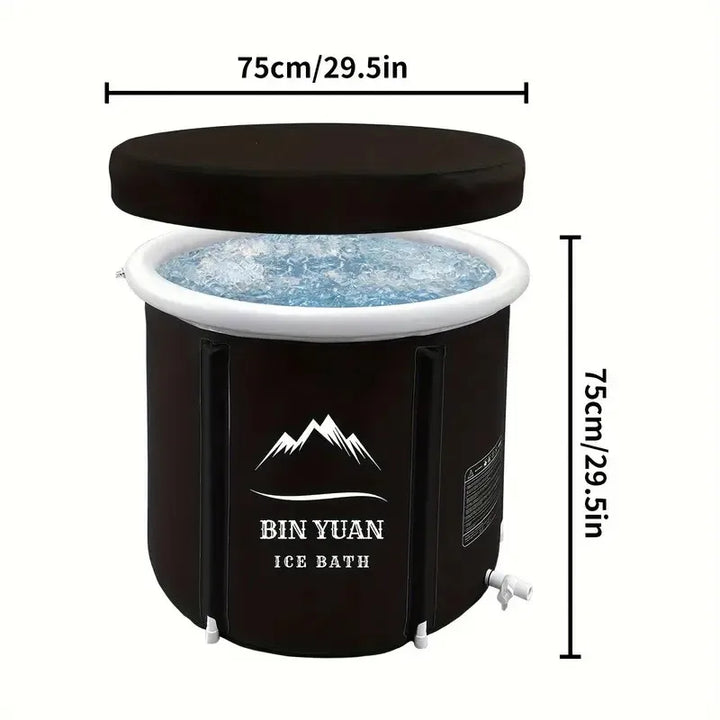 Portable Inflatable Ice Bath Tub - Freestanding Bathtubs for Adults with Foldable Design, Outdoor Cold Plunge Tub, Hot Tub Spa - Vogue Vista UK