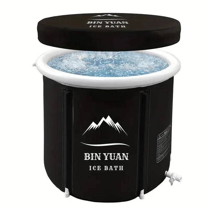 Portable Inflatable Ice Bath Tub - Freestanding Bathtubs for Adults with Foldable Design, Outdoor Cold Plunge Tub, Hot Tub Spa - Vogue Vista UK