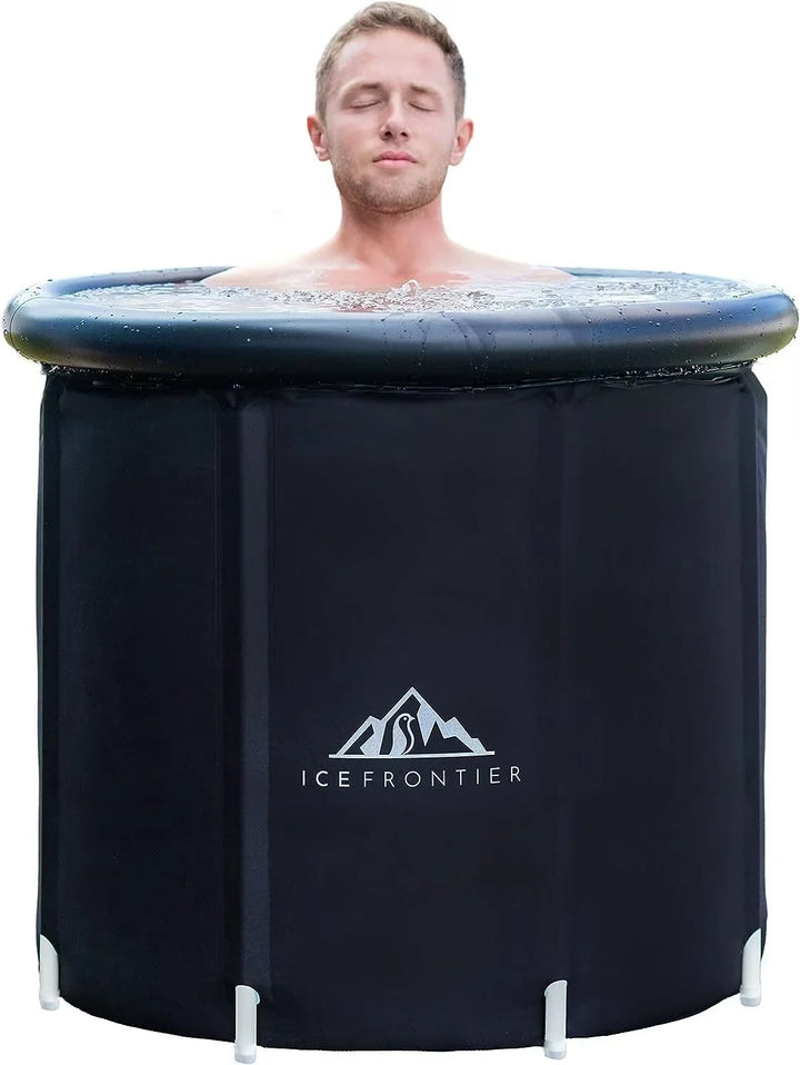 Portable Inflatable Ice Bath Tub - Freestanding Bathtubs for Adults with Foldable Design, Outdoor Cold Plunge Tub, Hot Tub Spa - Vogue Vista UK