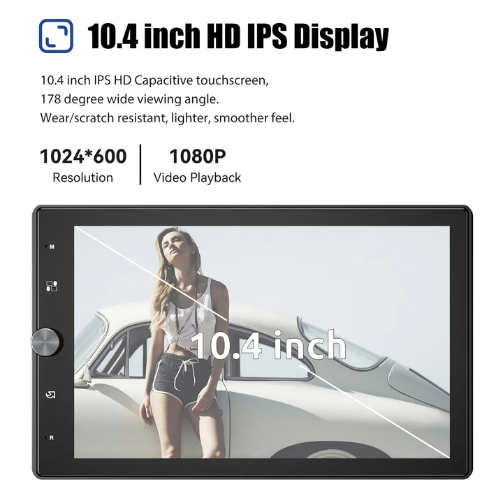 IPS Touchscreen Car Stereo Wireless Apple,Android Auto USB AUX TF FM Bluetooth - Vogue Vista UK