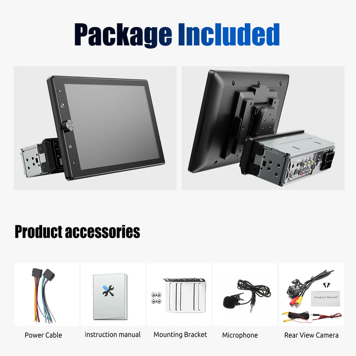 IPS Touchscreen Car Stereo Wireless Apple,Android Auto USB AUX TF FM Bluetooth - Vogue Vista UK