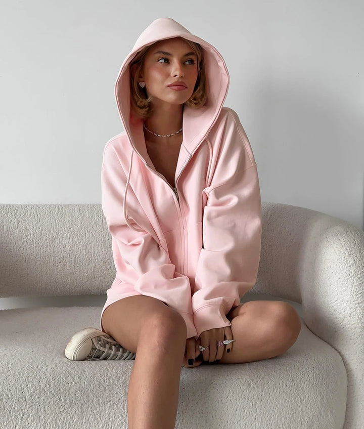 Spring Women's Summer Suit with Shorts Cotton Oversize Pink  Top and Shorts Set Two-piece Casual Tracksuit with Shorts for Women - Vogue Vista UK