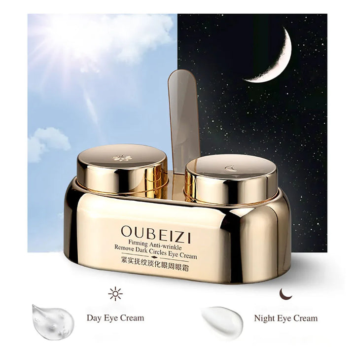 40g Day Eye Cream Night Eye Cream Double Skin Care Reduce Dark Circles Tightens Eye Contour Anti Wrinkle Eye Puffiness Eye Care - Vogue Vista UK