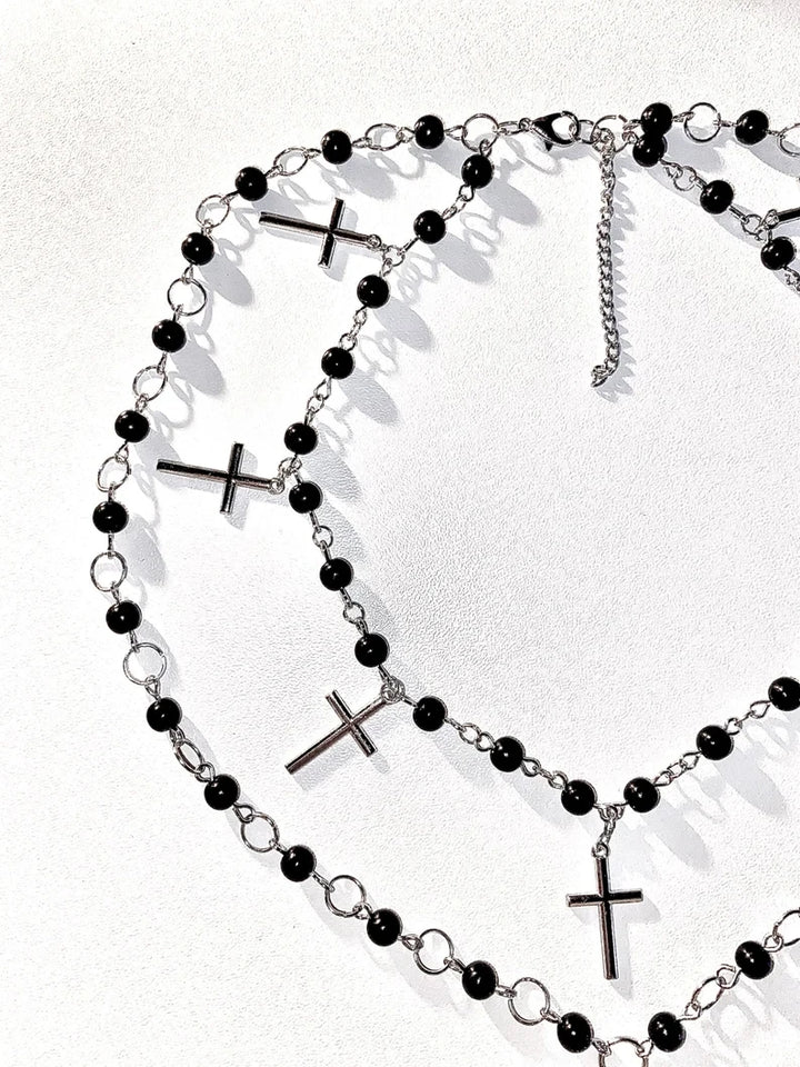 Goth jewellery necklace inspired manga grunge jewellery emo gothic edgy y2k - Vogue Vista UK