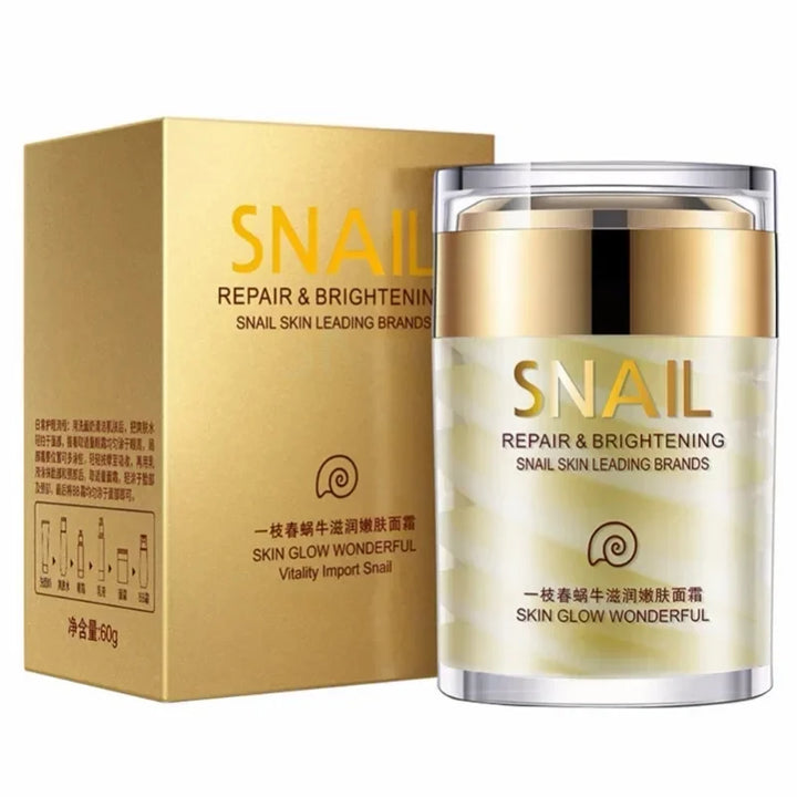 Snail Collagen Face Cream Whitening Moisture Anti Aging Facial Firming Cream Anti Wrinkles Eye Bags Korean Skin Care Product 60g - Vogue Vista UK