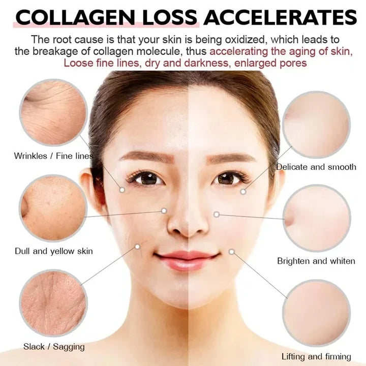 Snail Collagen Face Cream Whitening Moisture Anti Aging Facial Firming Cream Anti Wrinkles Eye Bags Korean Skin Care Product 60g - Vogue Vista UK