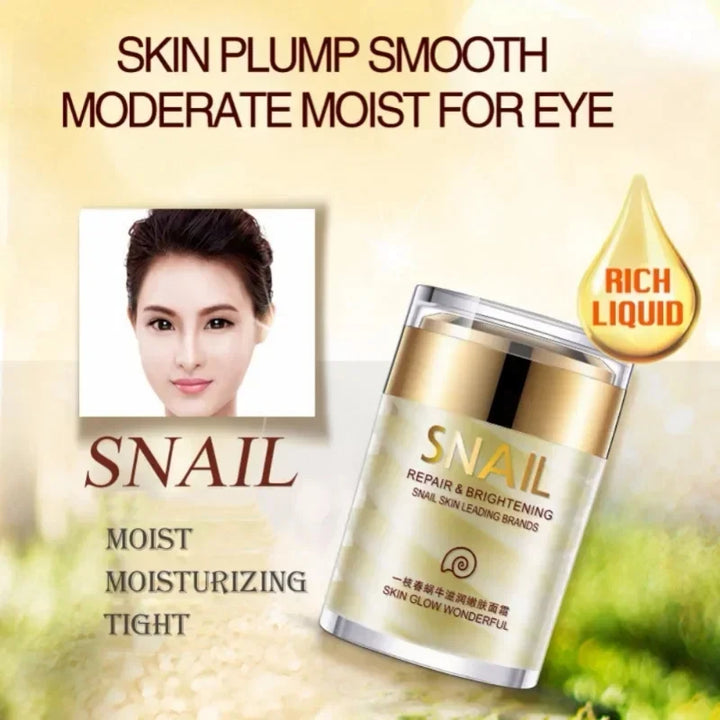 Snail Collagen Face Cream Whitening Moisture Anti Aging Facial Firming Cream Anti Wrinkles Eye Bags Korean Skin Care Product 60g - Vogue Vista UK