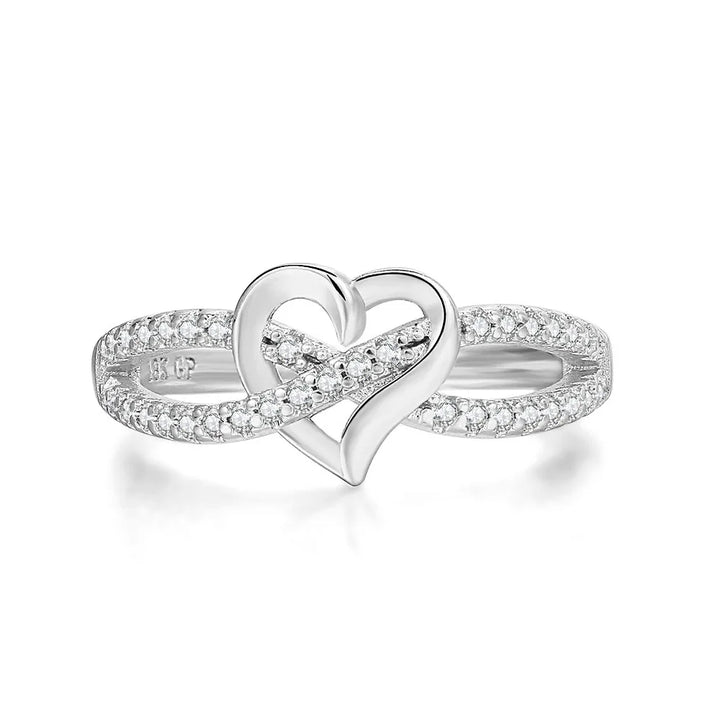 Couple Infinity Love Rings For Women Ladies Jewellery Double Color Dainty Wedding Engagement Gift Promise Rings Jewelry DZR029 - Vogue Vista UK