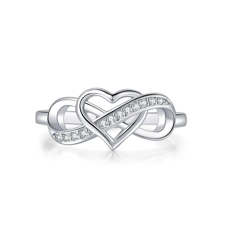 Couple Infinity Love Rings For Women Ladies Jewellery Double Color Dainty Wedding Engagement Gift Promise Rings Jewelry DZR029 - Vogue Vista UK