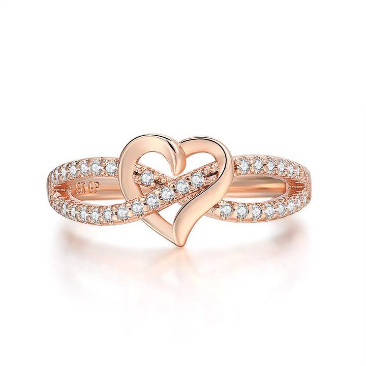 Couple Infinity Love Rings For Women Ladies Jewellery Double Color Dainty Wedding Engagement Gift Promise Rings Jewelry DZR029 - Vogue Vista UK