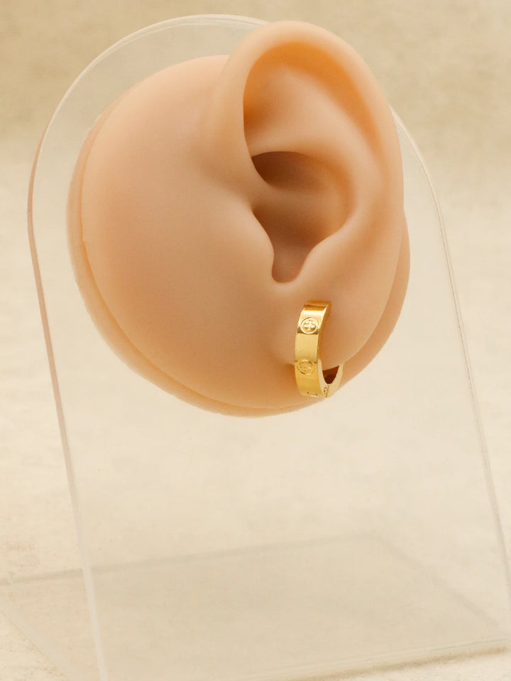 2024 PZPC Fashion Stainless Steel Classic Women Lady  Earrings Cross Earrings Golden Color - Vogue Vista UK