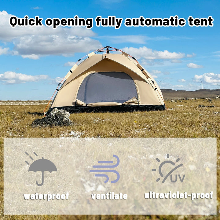 Outdoor Automatic Quick-opening Tent Automatic Rainproof Sunshine-proof Tent Fishing Beach Sunshine Shelter 4 person tents - Vogue Vista UK