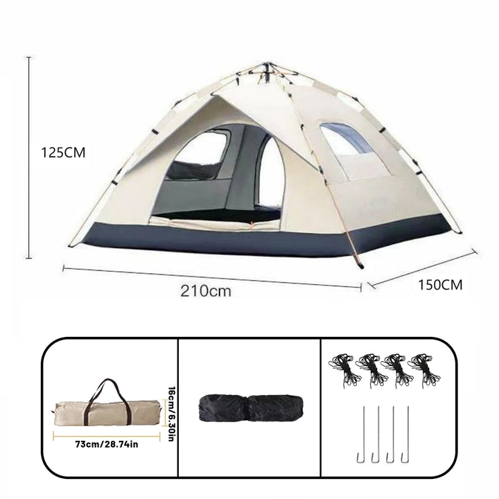 Outdoor Automatic Quick-opening Tent Automatic Rainproof Sunshine-proof Tent Fishing Beach Sunshine Shelter 4 person tents - Vogue Vista UK