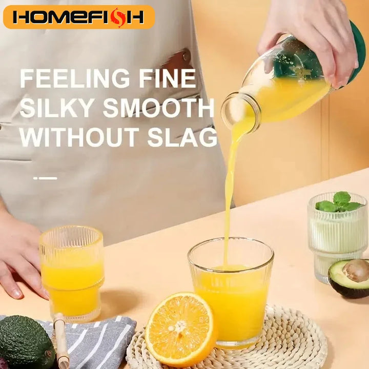 Electric Juicer Cup 6 Blades Blender Milkshake Machine USB Portable Fruit Milk Mixing Tool Mini Fresh Juice Blender Sport - Vogue Vista UK
