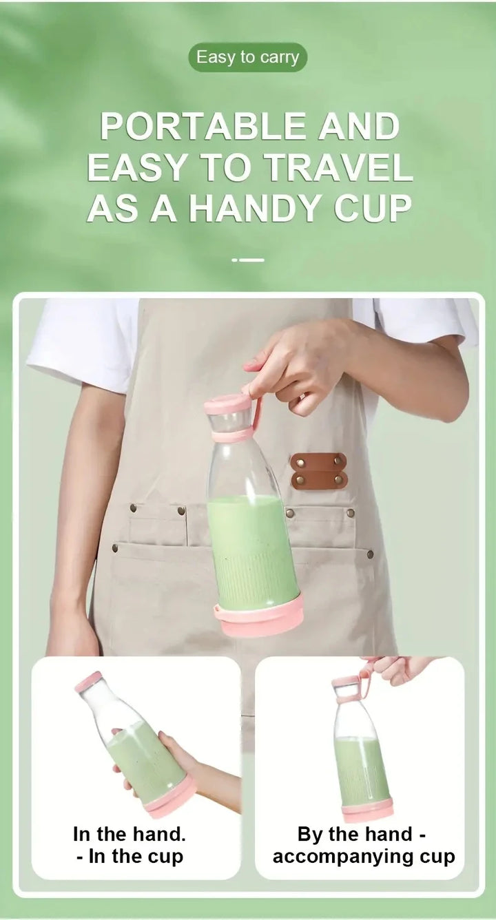 Electric Juicer Cup 6 Blades Blender Milkshake Machine USB Portable Fruit Milk Mixing Tool Mini Fresh Juice Blender Sport - Vogue Vista UK