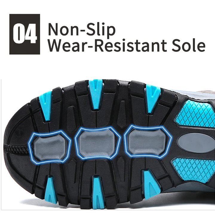 Men Outdoor Lightweight Hiking Footwear Climbing Male Sport Shoes Tactical Hunting Trekking Mountain Boots Waterproof Sneakers - Vogue Vista UK
