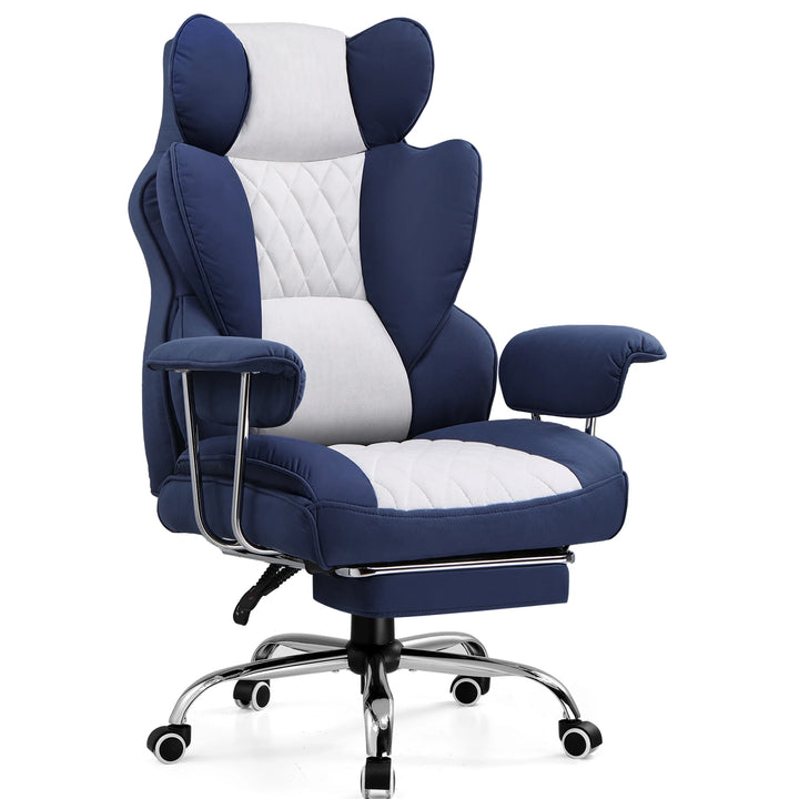 GTPLAYER Gaming Chair, Executive Office Desk Chair Ergonomic Computer Chair with Footrest Heavy Duty High Back Lumbar Support - Vogue Vista UK