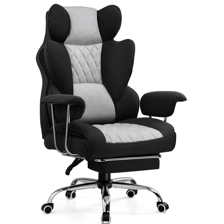 GTPLAYER Gaming Chair, Executive Office Desk Chair Ergonomic Computer Chair with Footrest Heavy Duty High Back Lumbar Support - Vogue Vista UK