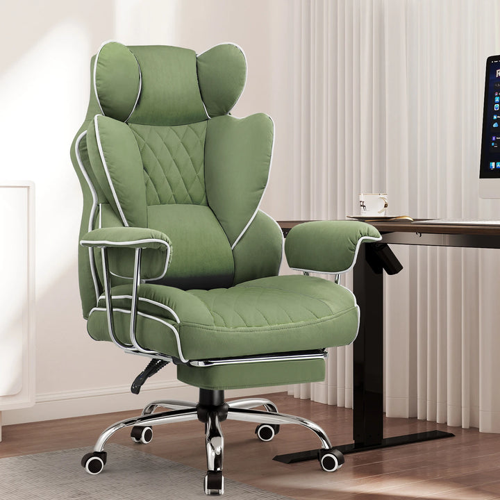 GTPLAYER Gaming Chair, Executive Office Desk Chair Ergonomic Computer Chair with Footrest Heavy Duty High Back Lumbar Support - Vogue Vista UK