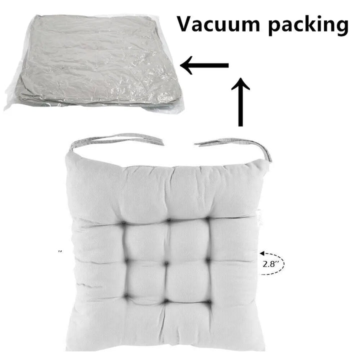 4PCS Chair Seat Garden Pads Furniture Dining Patio Outdoor Tie On Cushions 40cm - Vogue Vista UK