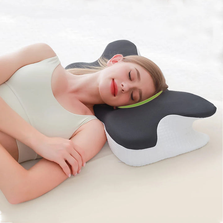 Comfortable Side Sleeping Butterfly Pillow Ergonomic Slow Rebound Memory Foam Pillow Neck Protection Sleeping Orthopedic Pillow - Vogue Vista UK