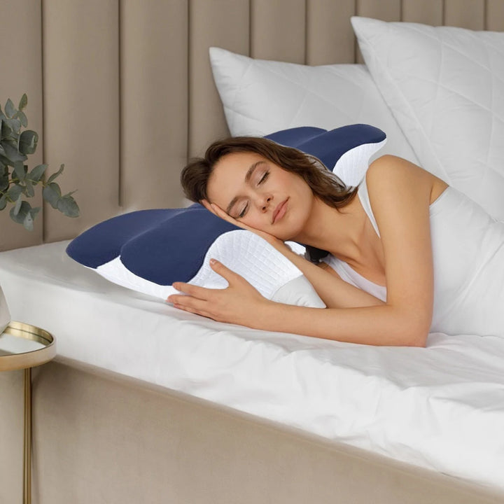 Comfortable Side Sleeping Butterfly Pillow Ergonomic Slow Rebound Memory Foam Pillow Neck Protection Sleeping Orthopedic Pillow - Vogue Vista UK