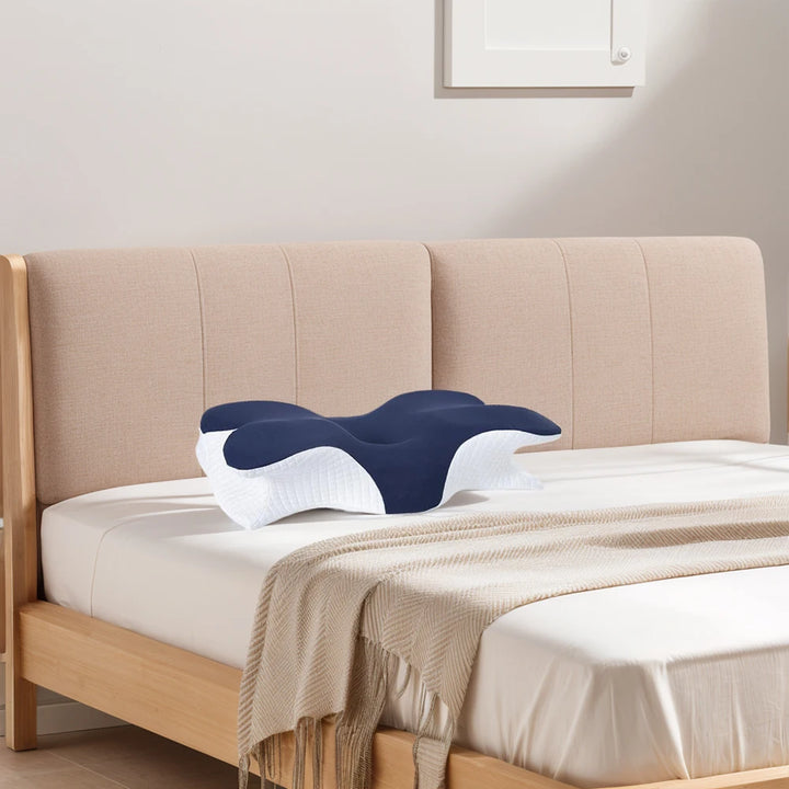 Comfortable Side Sleeping Butterfly Pillow Ergonomic Slow Rebound Memory Foam Pillow Neck Protection Sleeping Orthopedic Pillow - Vogue Vista UK