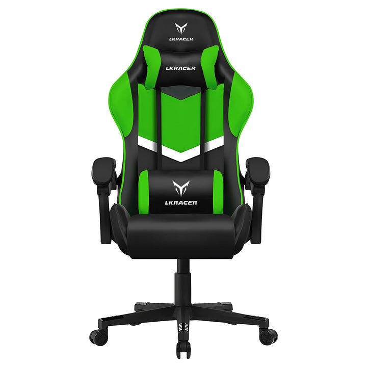 LUCKRACER Gaming Chair, Massage Ergonomic Computer Chair with Lumbar Support High Back Height Adjustable Gaming Chair - Vogue Vista UK