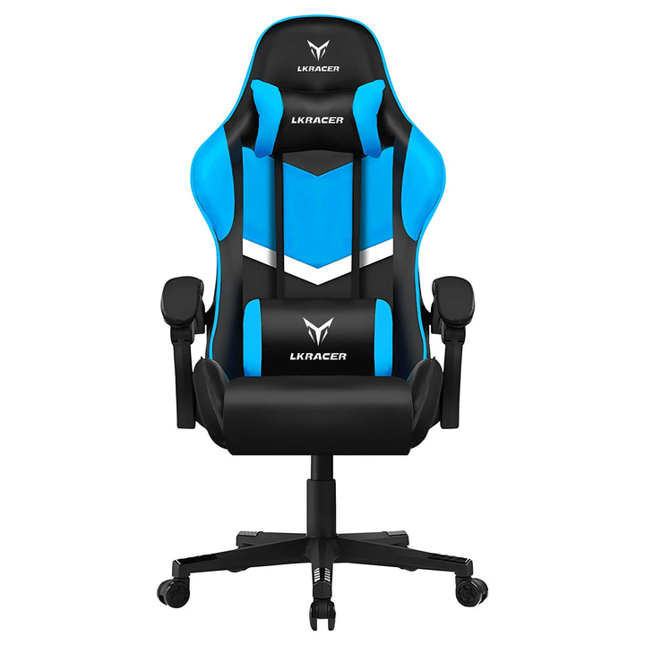 LUCKRACER Gaming Chair, Massage Ergonomic Computer Chair with Lumbar Support High Back Height Adjustable Gaming Chair - Vogue Vista UK