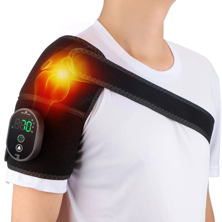 Wireless Electric Heating Shoulder Protection Knee Pad Hot Compress Elbow Joint Support Warming Shoulder Brace Arthritis Relief - Vogue Vista UK