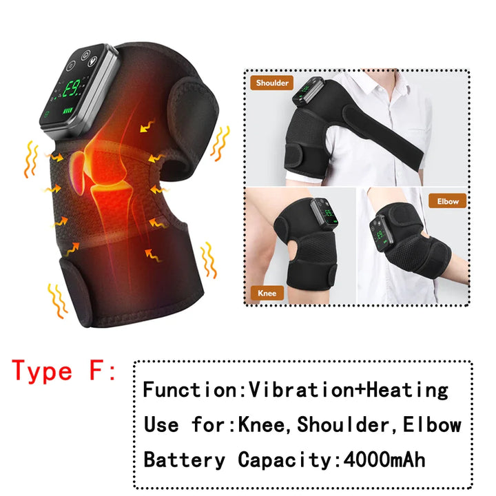 Wireless Electric Heating Shoulder Protection Knee Pad Hot Compress Elbow Joint Support Warming Shoulder Brace Arthritis Relief - Vogue Vista UK