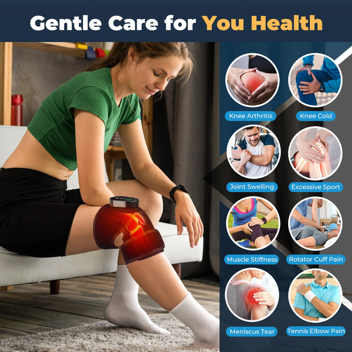 Wireless Electric Heating Shoulder Protection Knee Pad Hot Compress Elbow Joint Support Warming Shoulder Brace Arthritis Relief - Vogue Vista UK