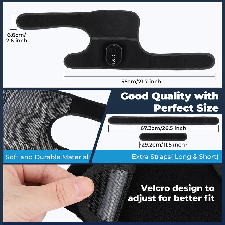 Wireless Electric Heating Shoulder Protection Knee Pad Hot Compress Elbow Joint Support Warming Shoulder Brace Arthritis Relief - Vogue Vista UK