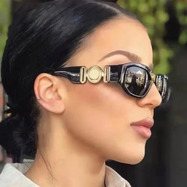 New Oval Cat Eye Sunglasses Women Luxury Brand Small Frame Sun Glasses Female Fashion Vintage Style Shades for Women Sunglasses - Vogue Vista UK