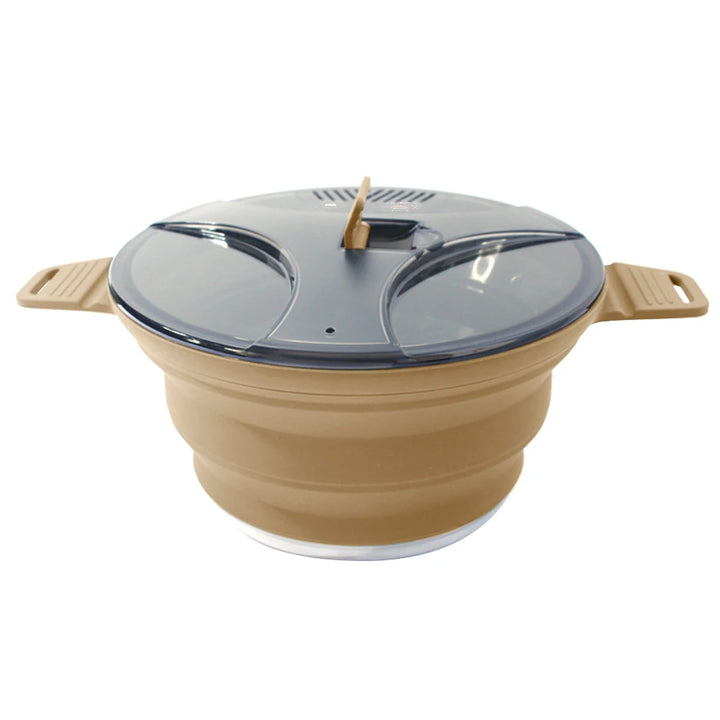 Foldable Portable Camping Cook Pot with Handle Open Fire Coffee Pot for Outdoor Fishing for Hiking Backpacking for Picnic Travel - Vogue Vista UK