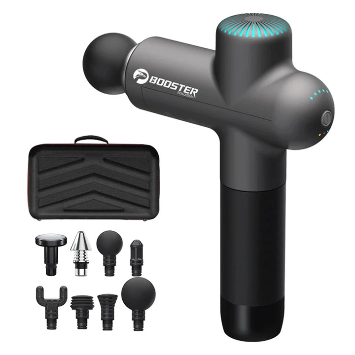 Booster Massage Gun Electric Neck Massager 7.4V  Smart Hit Fascia Gun for Body Massage Relaxation Fitness Electric Muscle Massag - Vogue Vista UK