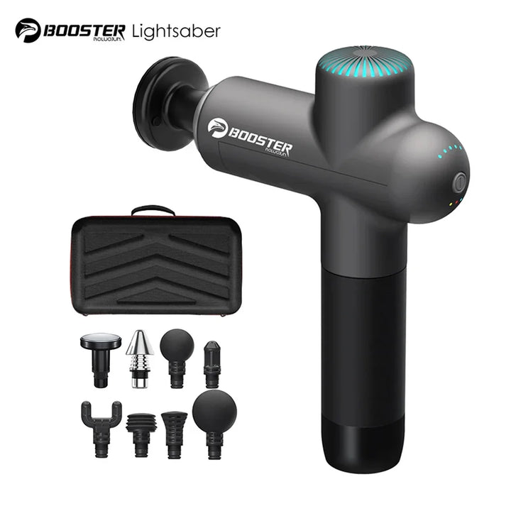 Booster Massage Gun Electric Neck Massager 7.4V  Smart Hit Fascia Gun for Body Massage Relaxation Fitness Electric Muscle Massag - Vogue Vista UK