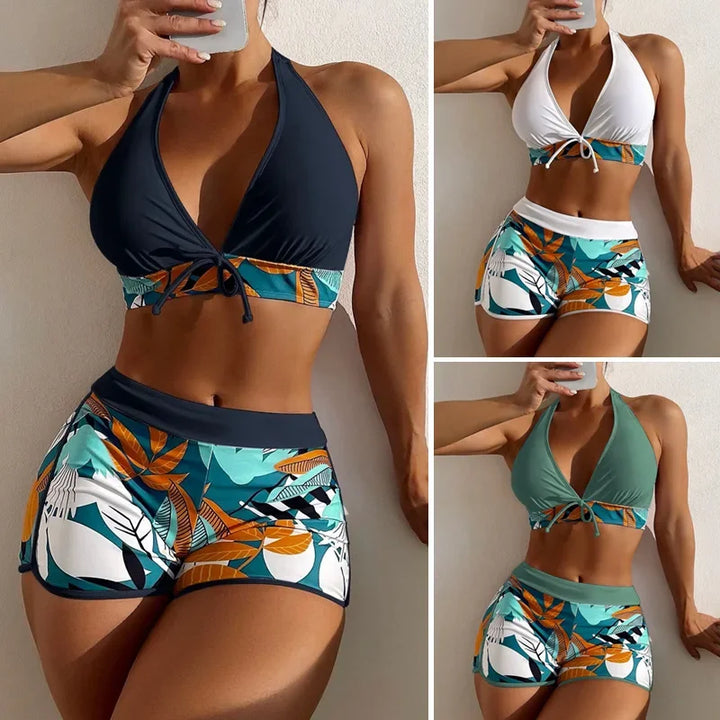 Sexy Ladies' Bikini Swimsuit Separate Print Flat Briefs Swimwear Trendy New Arrival from Mainland China Women's Fashion Bikini S - Vogue Vista UK