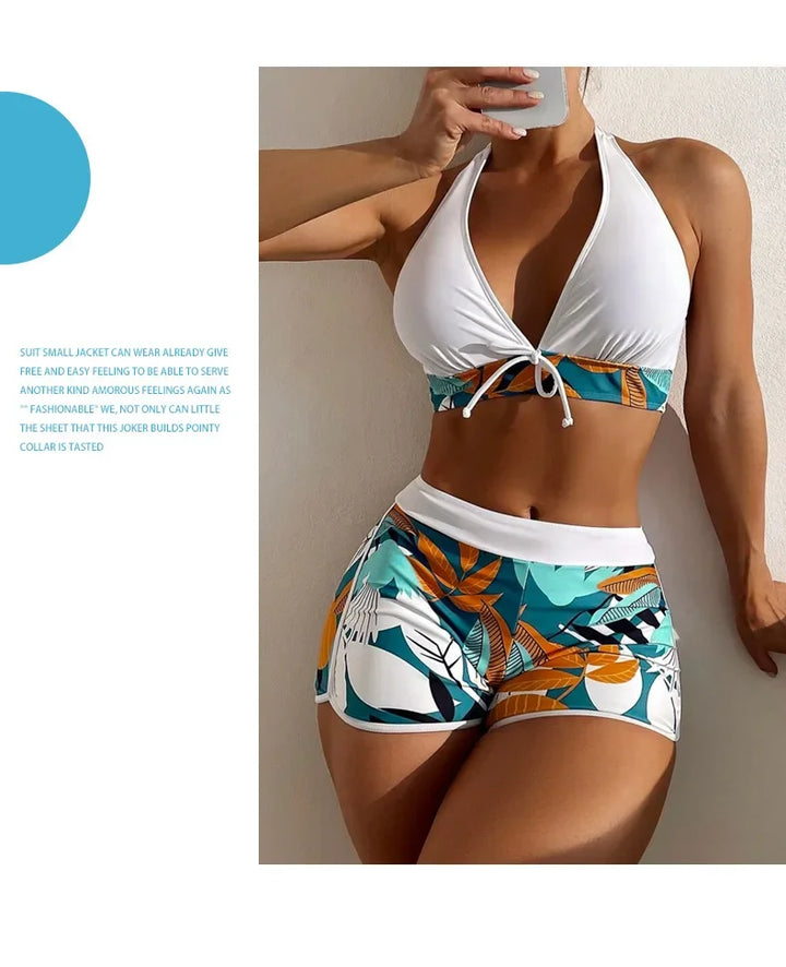 Sexy Ladies' Bikini Swimsuit Separate Print Flat Briefs Swimwear Trendy New Arrival from Mainland China Women's Fashion Bikini S - Vogue Vista UK