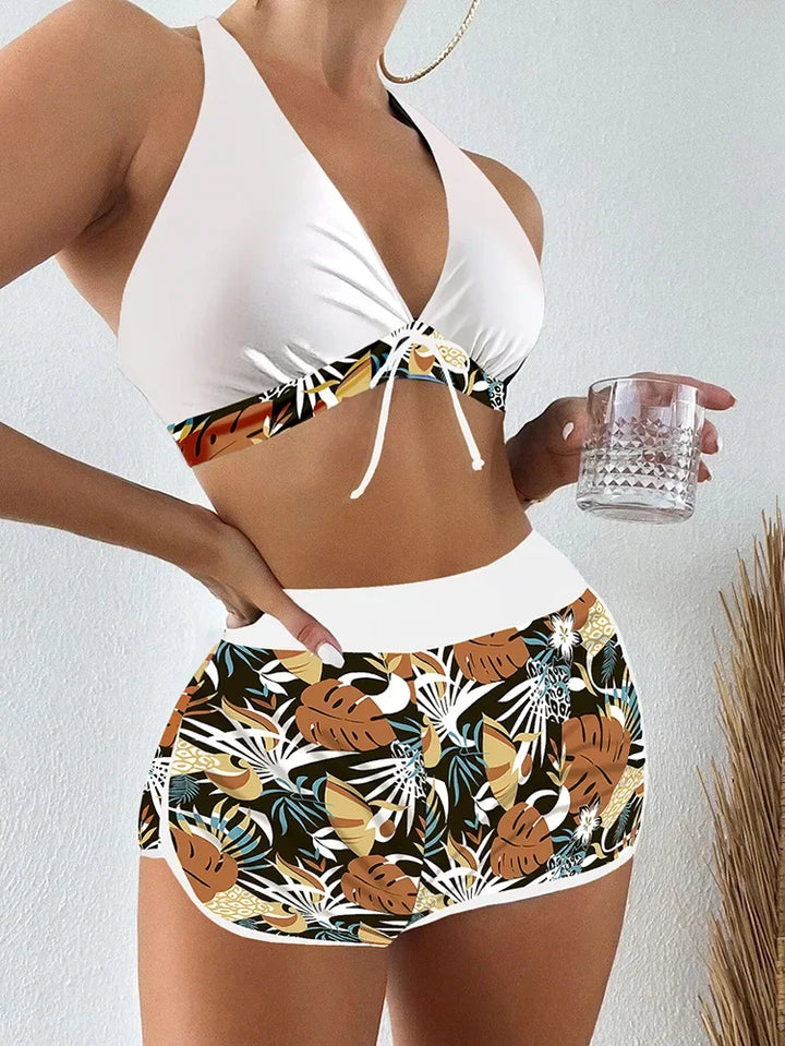 Sexy Ladies' Bikini Swimsuit Separate Print Flat Briefs Swimwear Trendy New Arrival from Mainland China Women's Fashion Bikini S - Vogue Vista UK