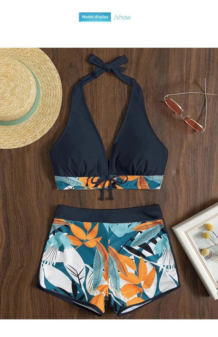 Sexy Ladies' Bikini Swimsuit Separate Print Flat Briefs Swimwear Trendy New Arrival from Mainland China Women's Fashion Bikini S - Vogue Vista UK