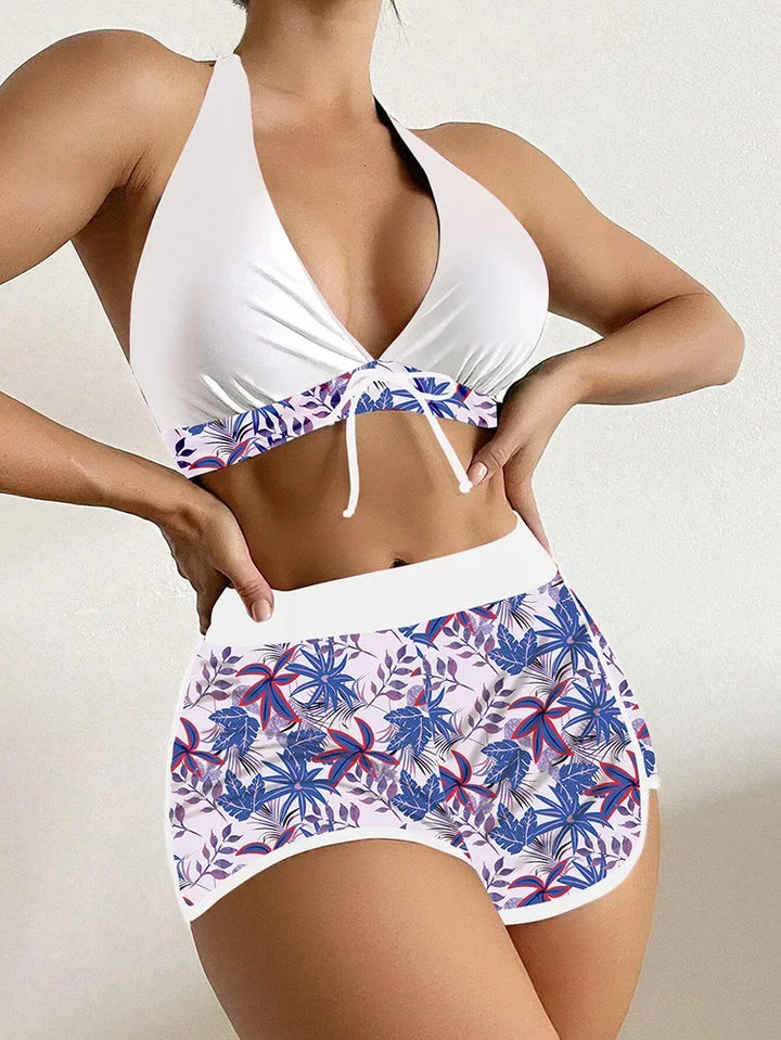 Sexy Ladies' Bikini Swimsuit Separate Print Flat Briefs Swimwear Trendy New Arrival from Mainland China Women's Fashion Bikini S - Vogue Vista UK